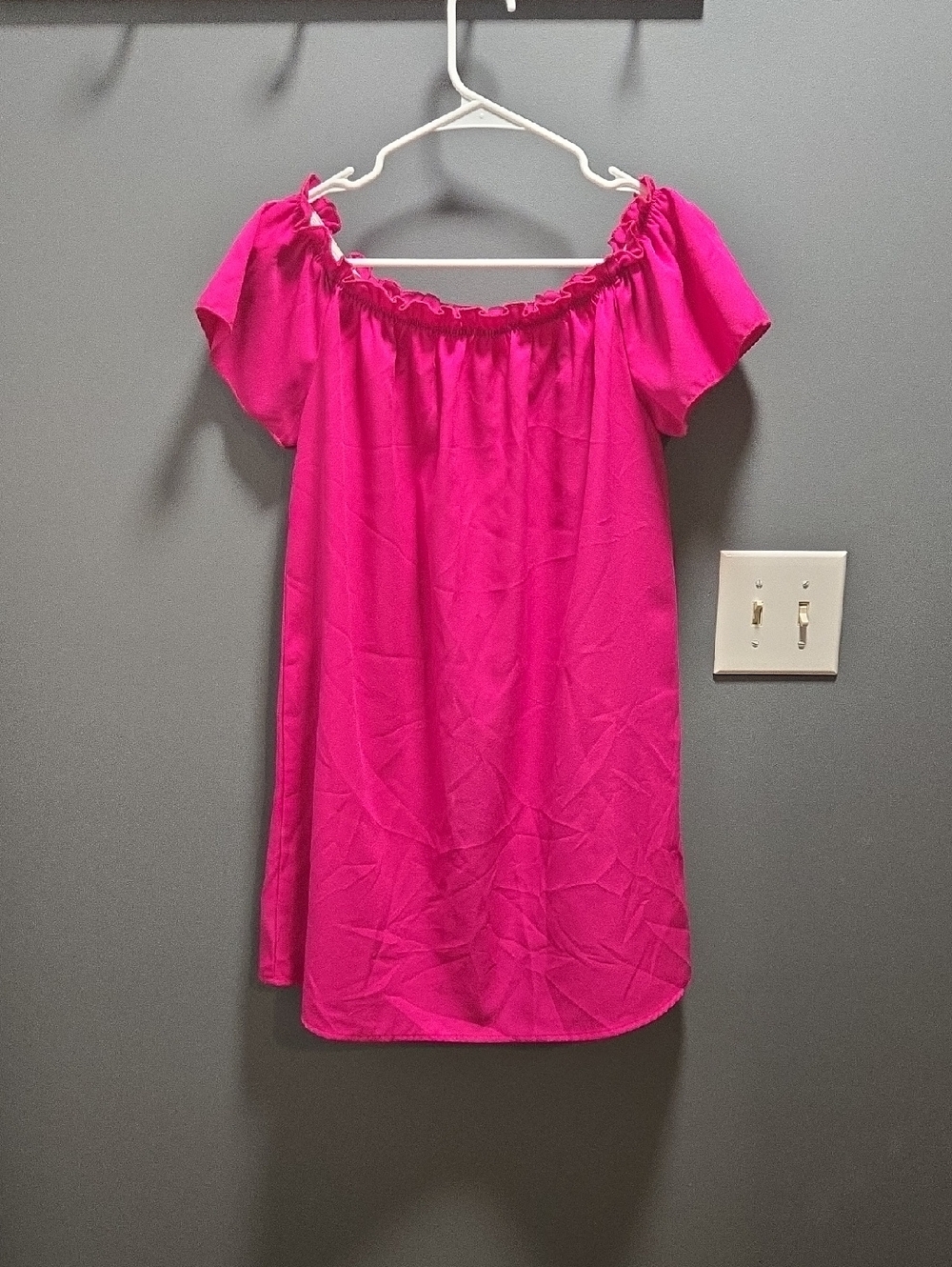 SHEIN Pink Off-Shoulder Dress